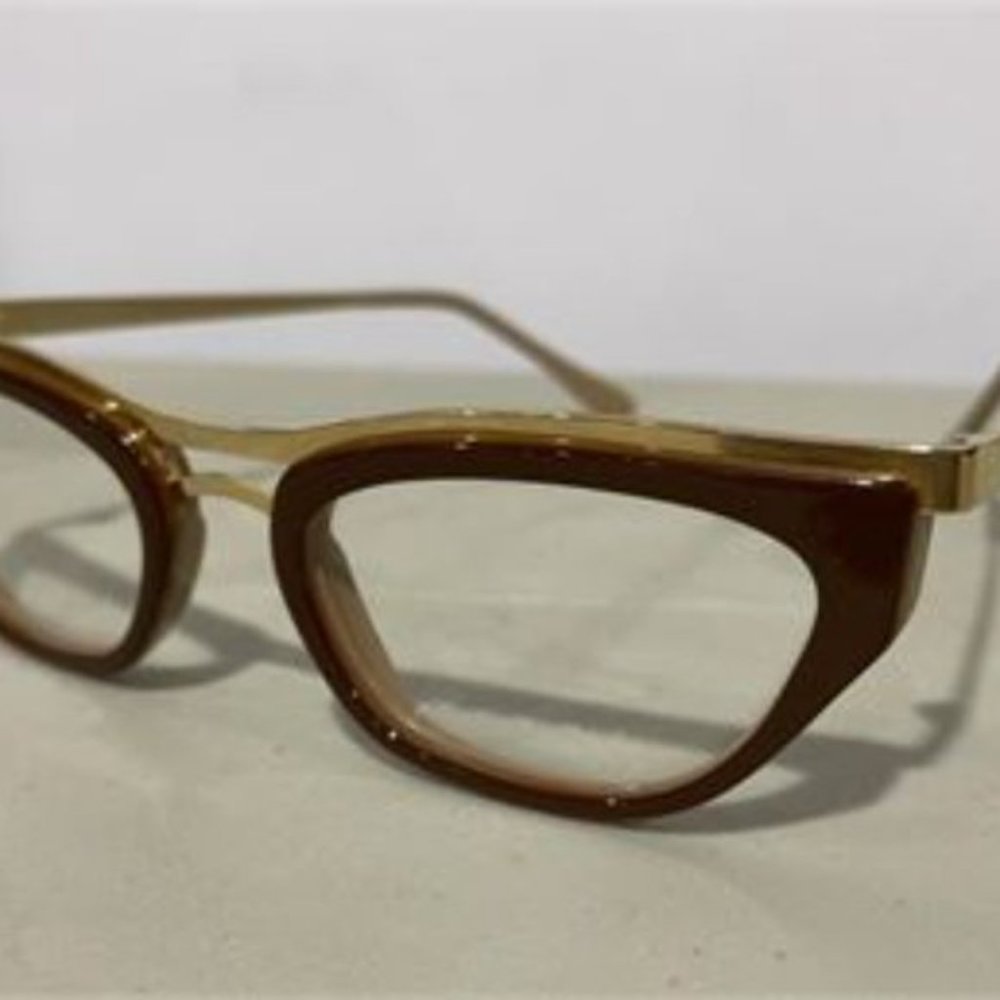 Marni Brown/Tan Optical Cat Eye Glasses